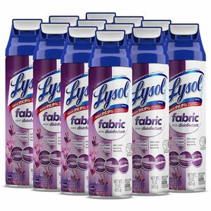 Lysol Max Cover Lavender Disinfectant - Spray - 15 fl oz (0.5 quart) - Lavender Fields Scent - 12 / Carton - Clear