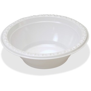 Tablemate Party Expressions Plastic Bowls - - Plastic - White - 125 / Pack