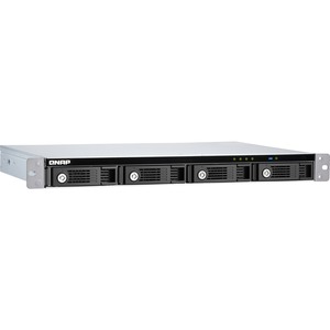 QNAP TR-004U 4 x Total Bays DAS Storage System Rack-mountable - Serial ATA/300 Controller - RAID Supported - 0, 1, 5, 10, JBOD RAID Levels