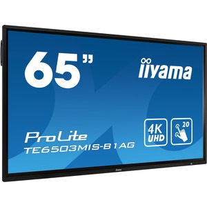 iiyama Prolite TE6503MIS-B1AG All-in-One Computer - Cortex A73 - 4 GB RAM - 163.8 cm 64.5inch 3840 x 2160 Touchscreen Display - Desktop - Matte Black - ARM Mali G51 -