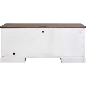 Martin 70" Credenza - 5-Drawer - 30" Height x 70" Width x 24" Depth - 5 x Storage, Keyboard, File, Utility Drawer(s) - Finish: Weathered Wire Brushed Chalk - Rustic Knotty Che