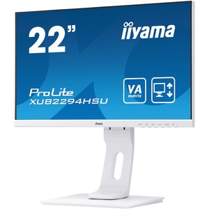 iiyama ProLite XUB2294HSU-W1 21.5inch Full HD LED LCD Monitor - 16:9 - Matt White