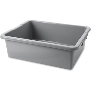 Rubbermaid Commercial Undivided Bus/Utility Box - Storing - Dishwasher Safe - Gray - Plastic Body - 1 Each