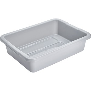 Rubbermaid Commercial 4.6G Bus/Utility Box - - Plastic - Dishwasher Safe - Gray - 1 Each