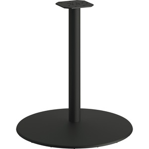 HON HON Between Table Disc Base f/ 30" Tabletop - Platinum Round, Black Base - 27.80" Height
