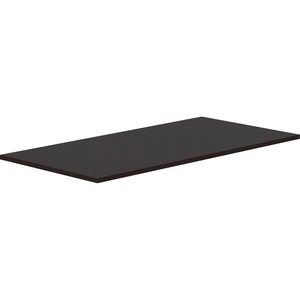 Lorell Relevance Electric Workstation Tabletop - 60" x 30"1" - Straight Edge - Material: Polyvinyl Chloride (PVC) Edge - Finish: Espresso