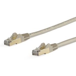 StarTech.com 5m CAT6a Ethernet Cable - Grey - RJ45 Snagless Connectors - CAT6a STP Cord - Copper Wire - Network Cable 6ASPAT5MGR - First End: 1 x RJ-45 Male Networ