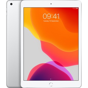 Apple iPad 7th Generation Tablet - 25.9 cm 10.2inch - 128 GB Storage - iPad OS - Silver - Apple A10 Fusion SoC - 1.2 Megapixel Front Camera - 8 Megapixel Rear