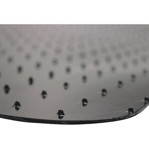 Advantagemat® Black Vinyl Lipped Chair Mat for Carpets - 45" x 53" - Carpeted Floor - 53" Length x 45" Width x 0.090" Depth x 0.090" Thickness - Lip Size 25" Length x 12" Widt