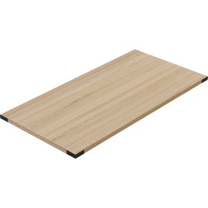 Safco Mirella Free Standing Desk Top with Modesty Panel - 72" Width x 36" Depth x 1.6" Thickness TopBox Drawer(s) - Material: Particleboard - Finish: Sand Dune, Laminate - 1 E