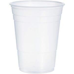 Solo 16 oz. Plastic Party Cups - 16 fl oz - Round - 1000 / Carton - Translucent - Polystyrene - Cold Drink, Party, Soda, Juice, Concession Stand