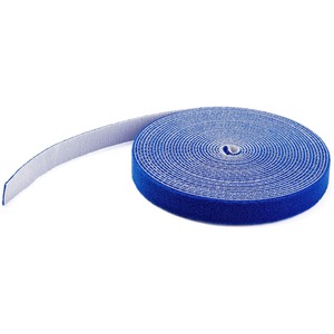 StarTech.com 100ft. Hook and Loop Roll - Blue - Cable Management HKLP100BL - This hook and loop roll offers you hassle-free cable management - The hook and loop fa