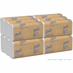 Scott Essential Multi-Fold Towels - Multifold - 9.25" x 9.40" - Soft Wheat - Fiber - Eco-friendly, Absorbent, Quick Drying, Durable, Strong - 3000 / Carton