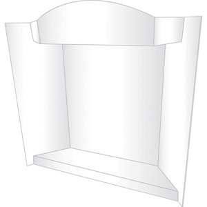Geographics RoyalBrites 3-D Display Board - Corrugated, Lightweight, Eco-friendly, Tri-fold, Shelf, Portable, Smooth, Durable - 12 / Carton