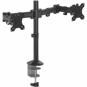Fellowes Reflex Desk Mount for Monitor - Black - 2 Display(s) Supported - 30" Screen Support - 48 lb Load Capacity - 1 Each