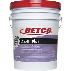 Betco Ax-It Plus No-Rinse Stripper - Liquid - 640 fl oz (20 quart) - Pleasant Scent - 1 Each - Clear