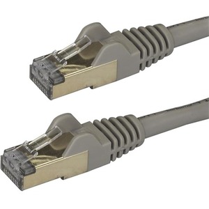 StarTech.com 7.5 m CAT6a Cable - Grey - RJ45 Snagless Connectors - CAT6a STP Cord - Copper Wire - Ethernet Cable 6ASPAT750CMGR - 7.5 m CAT6a cable meets Category 6