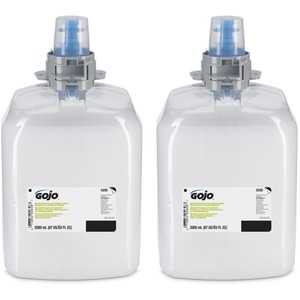 Gojo® FMX-20 Invigorating Conditioning Shampoo & Body Wash - Botanical Scent - 67.6 fl oz (2 L) - Pump Bottle Dispenser - Body, Hair - Clear - Moisturizing - Bio-based - 2 / C