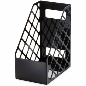 Universal Magazine File - Black - Plastic - 1 Each