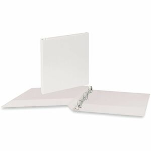 Universal Slant D-Ring View Binder, 3 Rings, 0.5" Capacity, 11 x 8.5, White - 1/2" Binder Capacity - Letter - 8 1/2" x 11" Sheet Size - 120 Sheet Capacity - 3 Ring - Fastener: