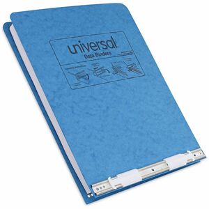 Universal Pressboard Hanging Binder, 2 Posts, 6" Capacity, 9.5 x 11, Light Blue - 6" Binder Capacity - 9 1/2" x 11" Sheet Size - Fastener: Post - Pressboard - Light Blue - 1 E