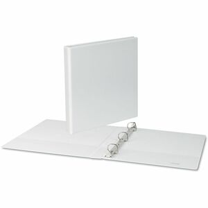 Universal Slant D-Ring View Binder, 3 Rings, 1" Capacity, 11 x 8.5, White - 1" Binder Capacity - Letter - 8 1/2" x 11" Sheet Size - 220 Sheet Capacity - 3 Ring - Fastener: Rin