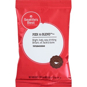 Seattle's Best Coffee Pier 70 Blend Ground Coffee Pouch - Pier 70, Cocoa - 2 oz - 18 / Box