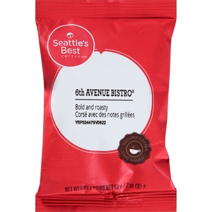 Seattle's Best Coffee 6th Avenue Bistro Ground Coffee - Chocolate - Chocolate - Dark - 2 oz - 18 / Box