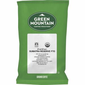 Green Mountain Coffee Roasters® Sumatra Reserve Organic Coffee - Dark - 2.2 oz Per Pouch - 50 / Carton