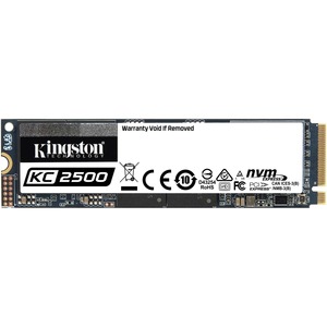 Kingston KC2500 500 GB Solid State Drive - M.2 2280 Internal - PCI Express NVMe PCI Express NVMe 3.0 x4 - Desktop PC, Workstation Device Supported - 300 TB TBW - 3