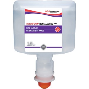 SC Johnson Hand Sanitizer Foam Refill - 40.6 fl oz (1200 mL) - Kill Germs - Hand - Clear - Non-drying, Dye-free, Unscented, Anti-irritant, Drip-free, Splash Resistant - 3 / Ca