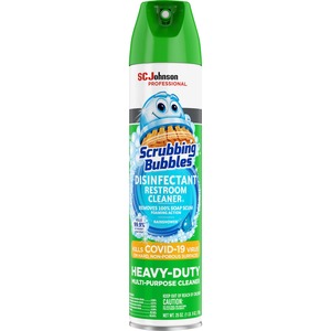 Scrubbing Bubbles® Disinfectant Cleaner - Ready-To-Use Aerosol - 25 fl oz (0.8 quart) - 1 / Each - White