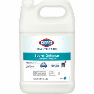 Clorox Spore Defense10 Cleaner Disinfectant - Ready-To-Use Liquid - 128 fl oz (4 quart) - Bottle - 1 Each - White