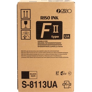 Riso Original Inkjet Ink Cartridge - Black - 2 / Carton - 20000 Pages