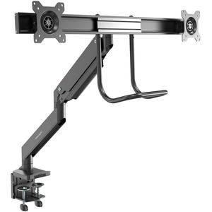 StarTech.com Desk Mount for Monitor - Black - Height Adjustable - 2 Display(s) Supported - 17" to 32" Screen Support - 35.20 lb Load Capacity - 75 x 75, 100 x 100 - Steel - 1