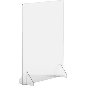 Lorell Social Distancing Barrier - Clear - Acrylic