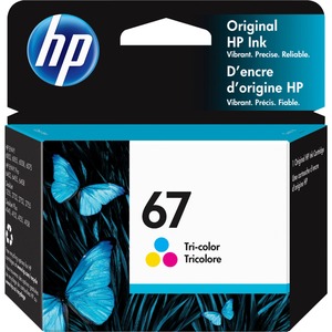 HP 67 Original Ink Cartridge - Tri-color - Inkjet - 100 Pages - 1 Each