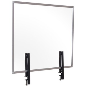 Bi-silque Framed Glass Desktop Barrier