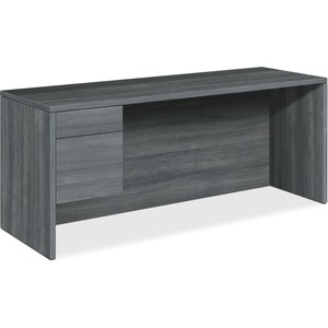 HON 10500 Series Left-Pedestal Credenza - 72" x 24" x 29.5" x 1.1" - 2 x Box Drawer(s), File Drawer(s)Left Side - Material: Wood, Thermofused Laminate (TFL), Particleboard - F