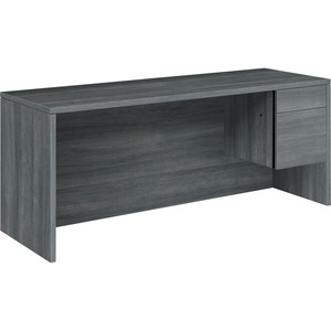 HON 10500 Series Right Credenza - 72" x 24" x 29.5" x 1.1" - 2 x Box Drawer(s), File Drawer(s) - Single Pedestal on Right Side - Material: Wood, Thermofused Laminate (TFL), Pa