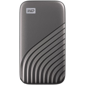 WD My Passport WDBAGF5000AGY-WESN 500 GB Portable Solid State Drive - External - Space Gray - Desktop PC Device Supported - USB 3.2 Gen 2 Type C - 1050 MB/s Maximu
