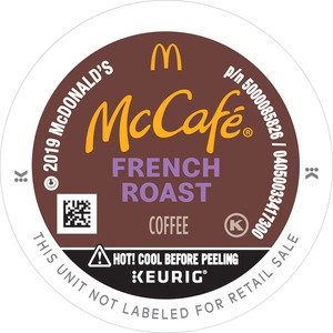 McCafe French Roast Coffee K-Cup - Compatible with Keurig Brewer - French Roast - Dark/Bold - 24 / Box