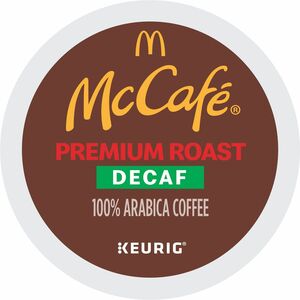 McCafe® K-Cup Decaf Premium Roast Coffee - Compatible with Keurig Brewer - Medium - K-Cup - Premium Roast - Decaffeinated - 24 / Box