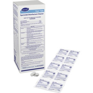 Diversey Titan Tabs Sporicidal Disinfectant - Tablet - Box - 100 / Box - White