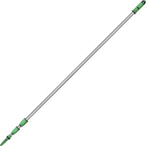 Unger OptiLoc 3-section Extension Poles - 29.53 ft Length - Green, Silver - Anodized Aluminum, Plastic, Nylon - 1 Each