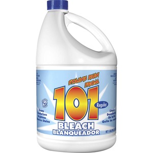 KIK Custom 101 Regular Bleach - Liquid - 128 fl oz (4 quart) - 1 Bottle - Clear