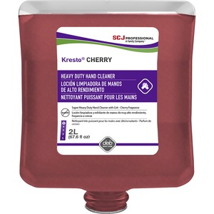 SC Johnson Kresto Cherry Hand Cleaner - Cherry ScentFor - 67.6 fl oz (2 L) - Soil Remover, Oil Remover, Grease Remover, Carbon Remover, Odor Remover, Petroleum - Industrial, A