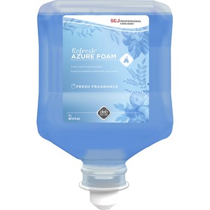 SC Johnson Refresh Azure Foam Hand Soap - Fresh Apple ScentFor - 67.6 fl oz (2 L) - Dirt Remover, Kill Germs - Hand, Daycare, Office - Moisturizing - Blue - Biodegradable, Non