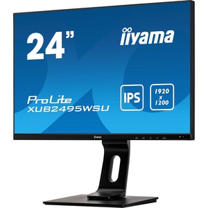 iiyama ProLite XUB2495WSU-B3  24.1inch WUXGA IPS LED LCD Monitor - 16:10 - Matte Black