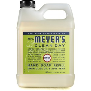 Mrs. Meyer's Clean Day Hand Soap Refill - Lemon Verbena ScentFor - 33 fl oz (975.9 mL) - Dirt Remover, Grime Remover - Hand - Yellow - Cruelty-free, Paraben-free, Phthalate-fr